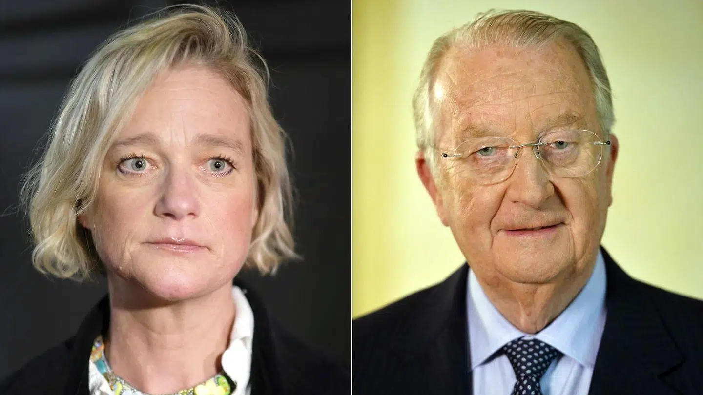 Far og datter. Kong Albert og Delphine de Saxe-Cobourg.