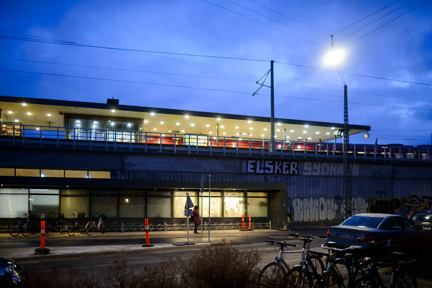 Arkivfoto. Politiet har afspærret et område nær Sydhavn Station