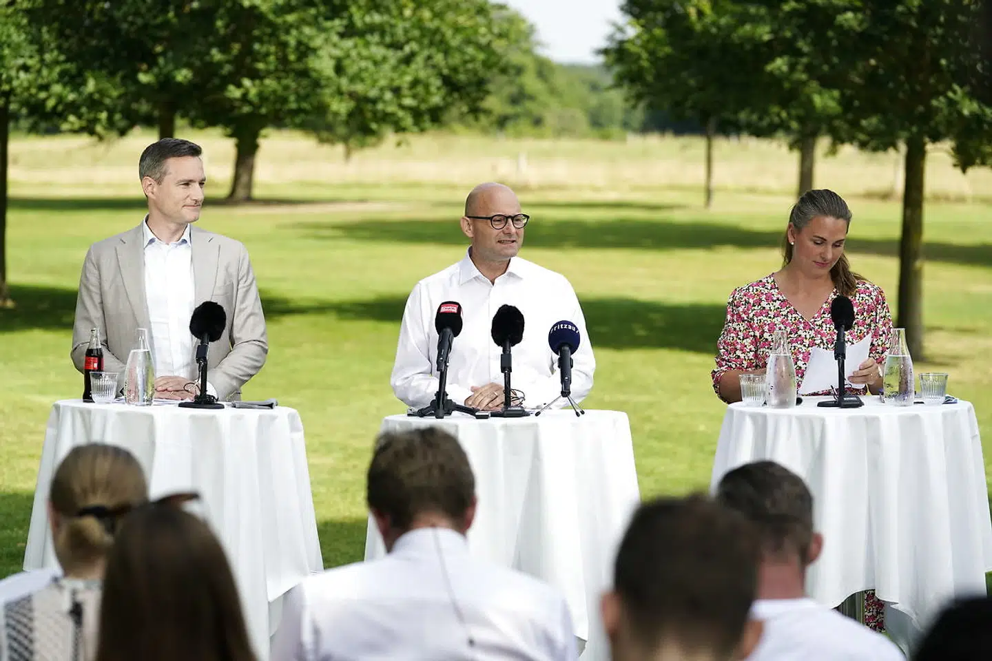 Konservative holder pressemøde under sommergruppemødet på Egelund Slot i Fredensborg, onsdag den 17. august 2022.