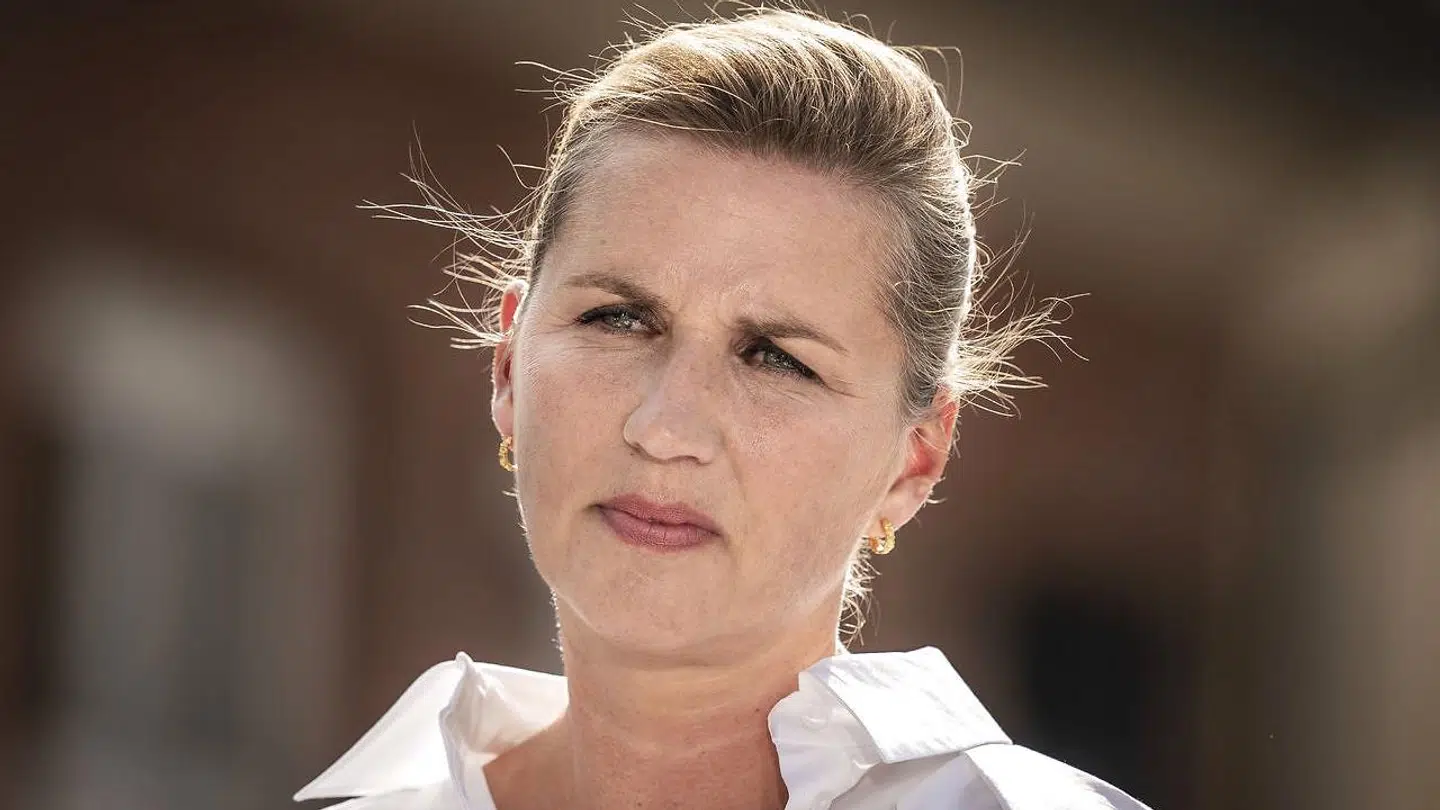 Statsminister Mette Frederiksen i forbindelse med at Socialdemokratiet holder pressemøde under partiets sommergruppemøde i Odense, tirsdag den 16. august 2022. (Foto: Mads Claus Rasmussen/Ritzau Scanpix)