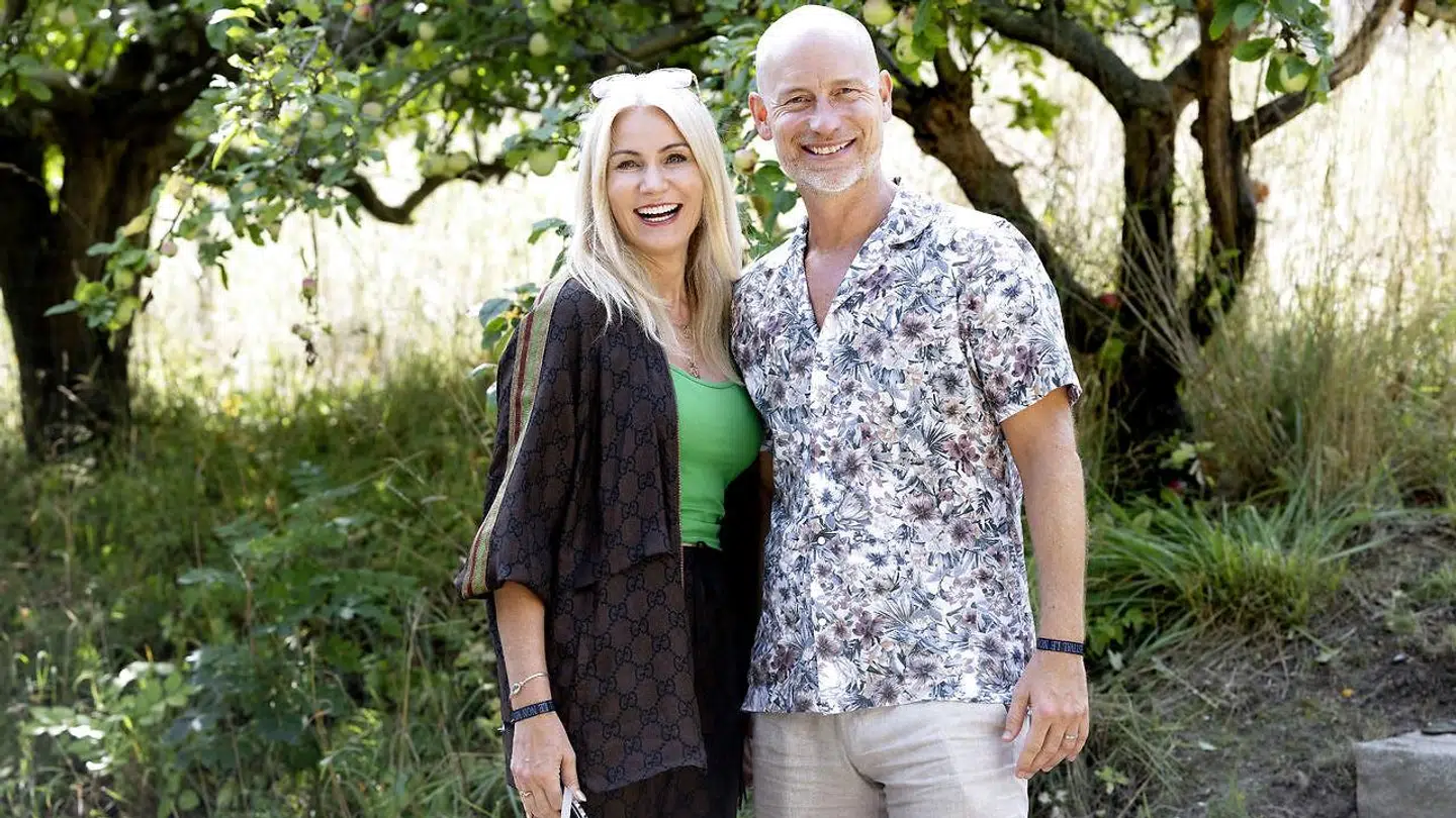 Helle Thorning-Schmidt med sin mand.