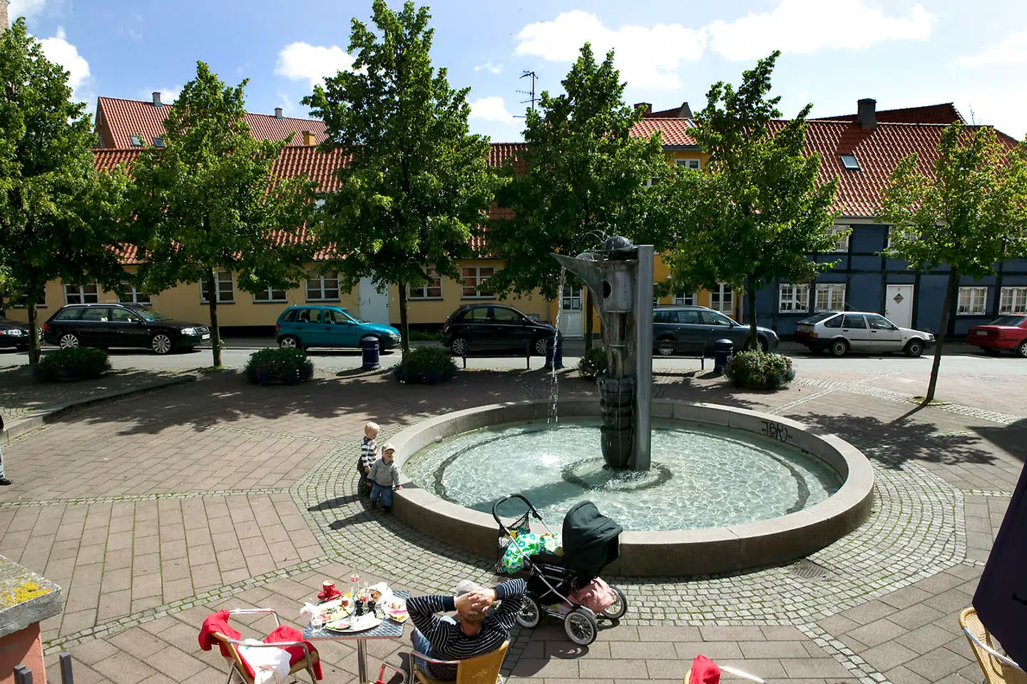 En eller flere personer har natten til tirsdag fjernet et skilt på Simon Spies Plads i Helsingør, hvoraf navnet på pladsen fremgår. (Arkivfoto)