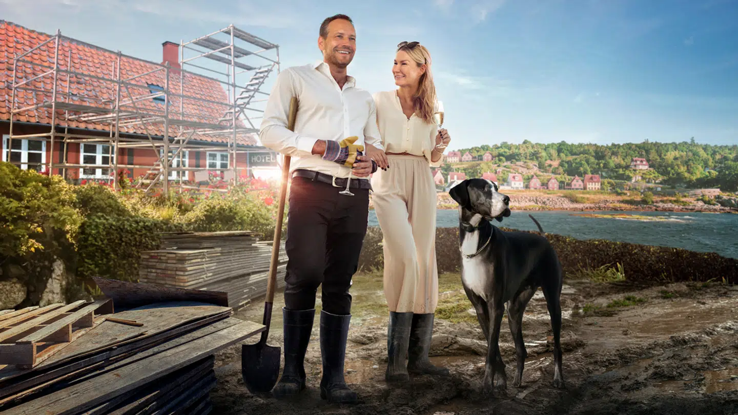 Reklamen for programmet 'Buch Thorborg', som i følge Martin Buch Thorborg aldrig har haft noget med ham eller hans kone, Jannie Buch Thorborg at gøre. Foto Warner Bros. Discovery.