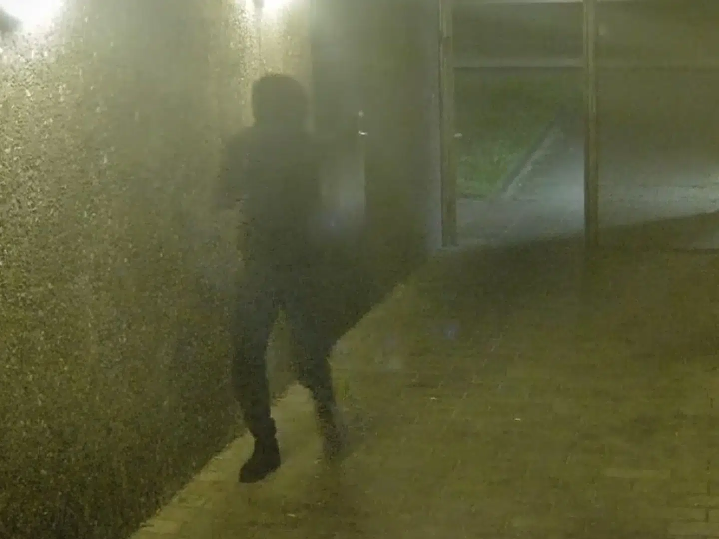 Fra et overvågningskamera i Egeparken i Vollsmose umiddelbart inden drabet på den uskyldige Abdinur Mohamed Ismael. Foto: Fyns Politi