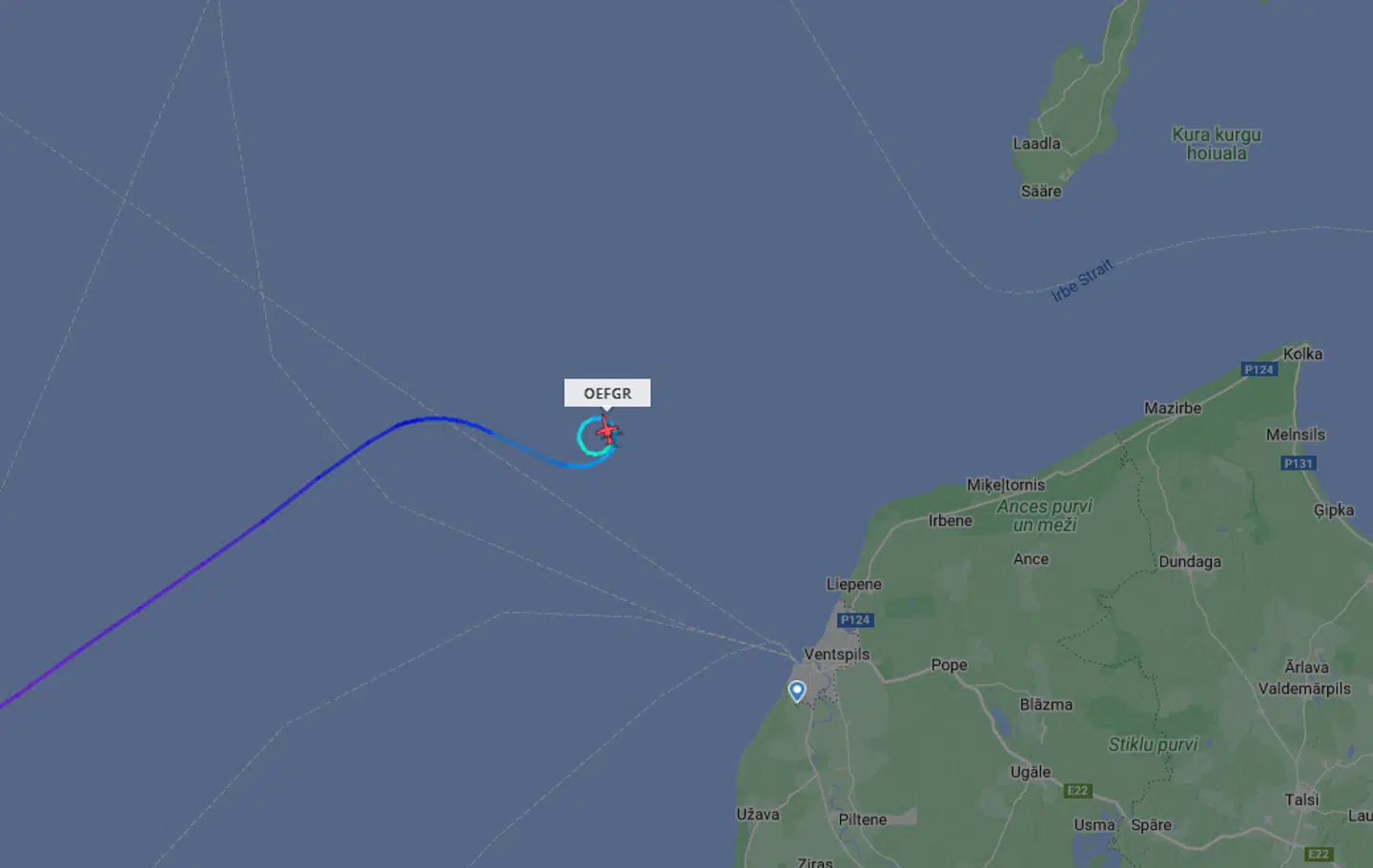 Det var et lille, tysk privatfly, der søndag aften styrtede ned i Østersøen.