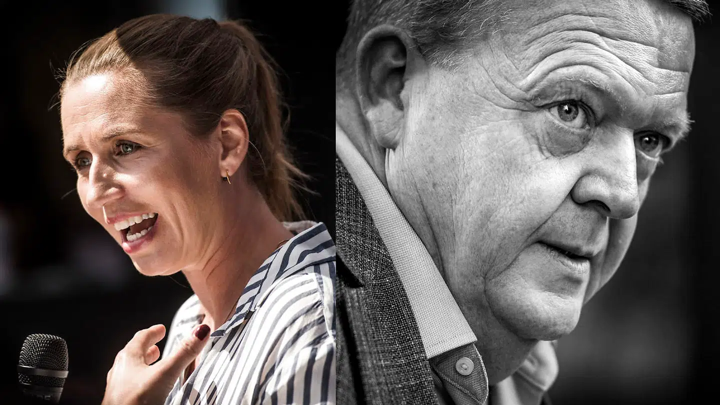 Mette Frederiksen og Lars Løkke Rasmussen