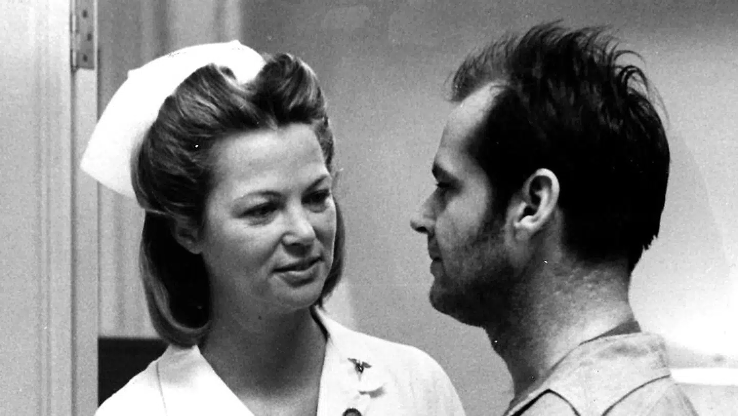 Filmen 'Gøgereden' med Jack Nicholson og Louise Fletcher.