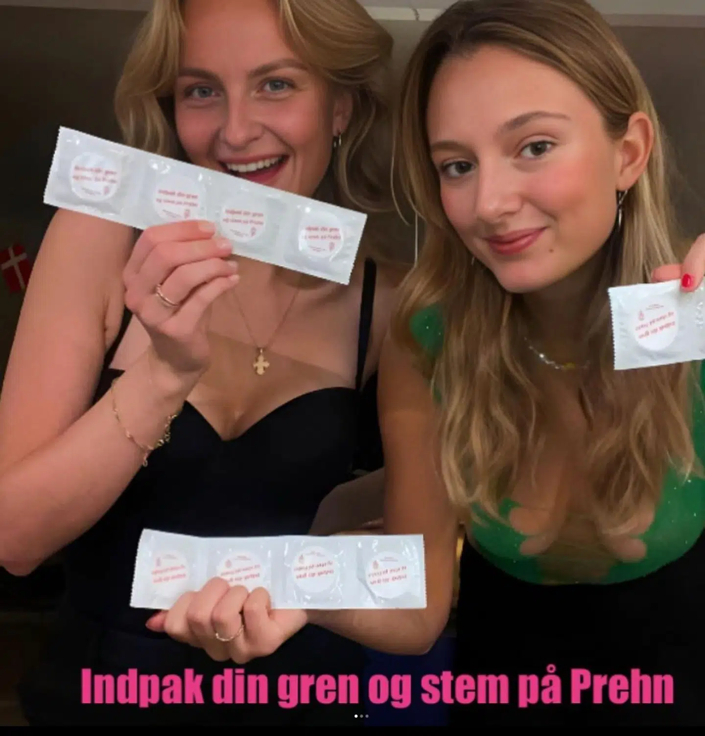 På Instagram har Nikoline Prehn beskrevet, hvordan kondomerne med hendes slogan er mere populære end traditionelle flyers eller sågar gratis drinks.