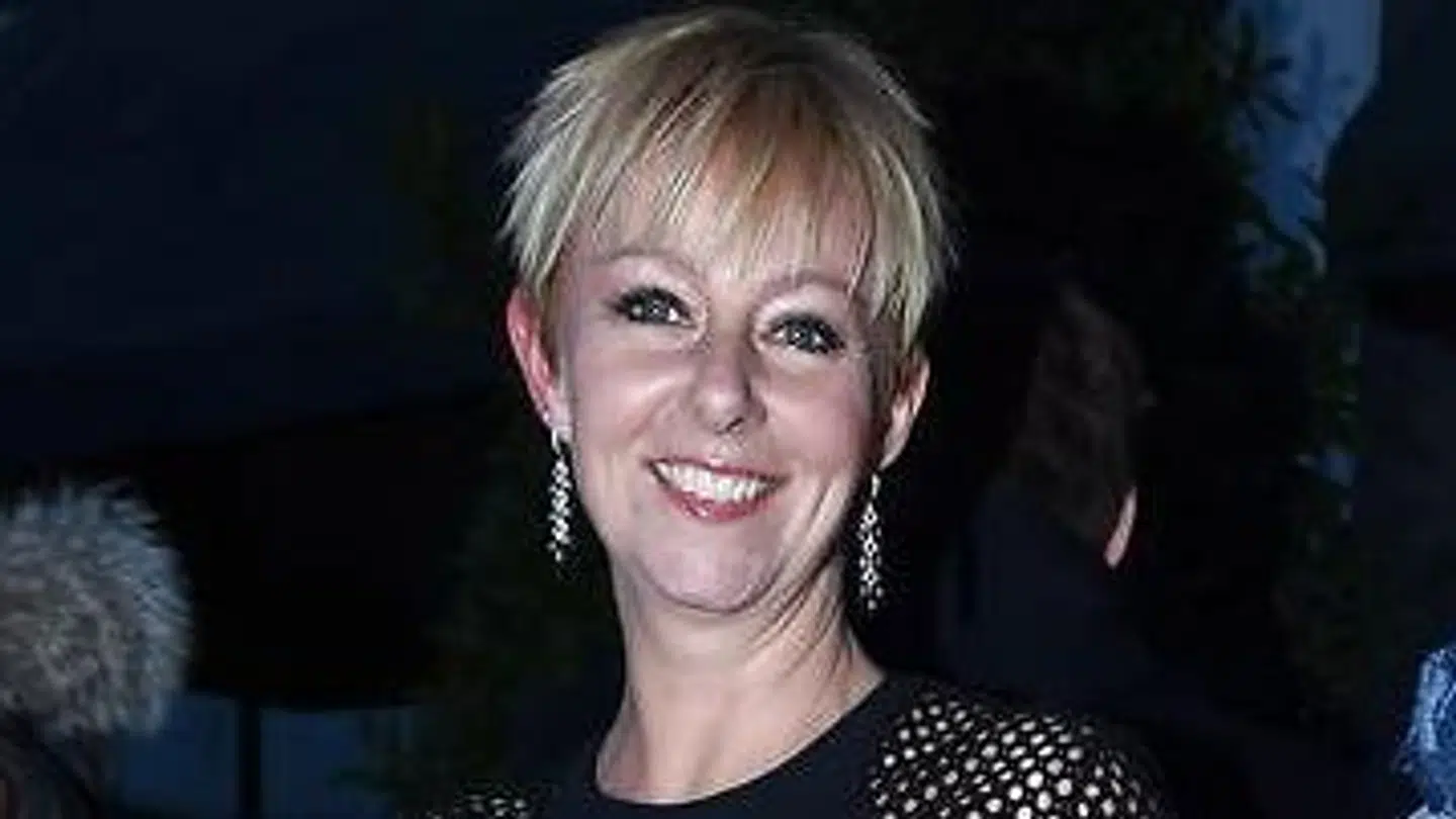 Puk Elgård på den røde løber med sin mand tilbage i 2015.