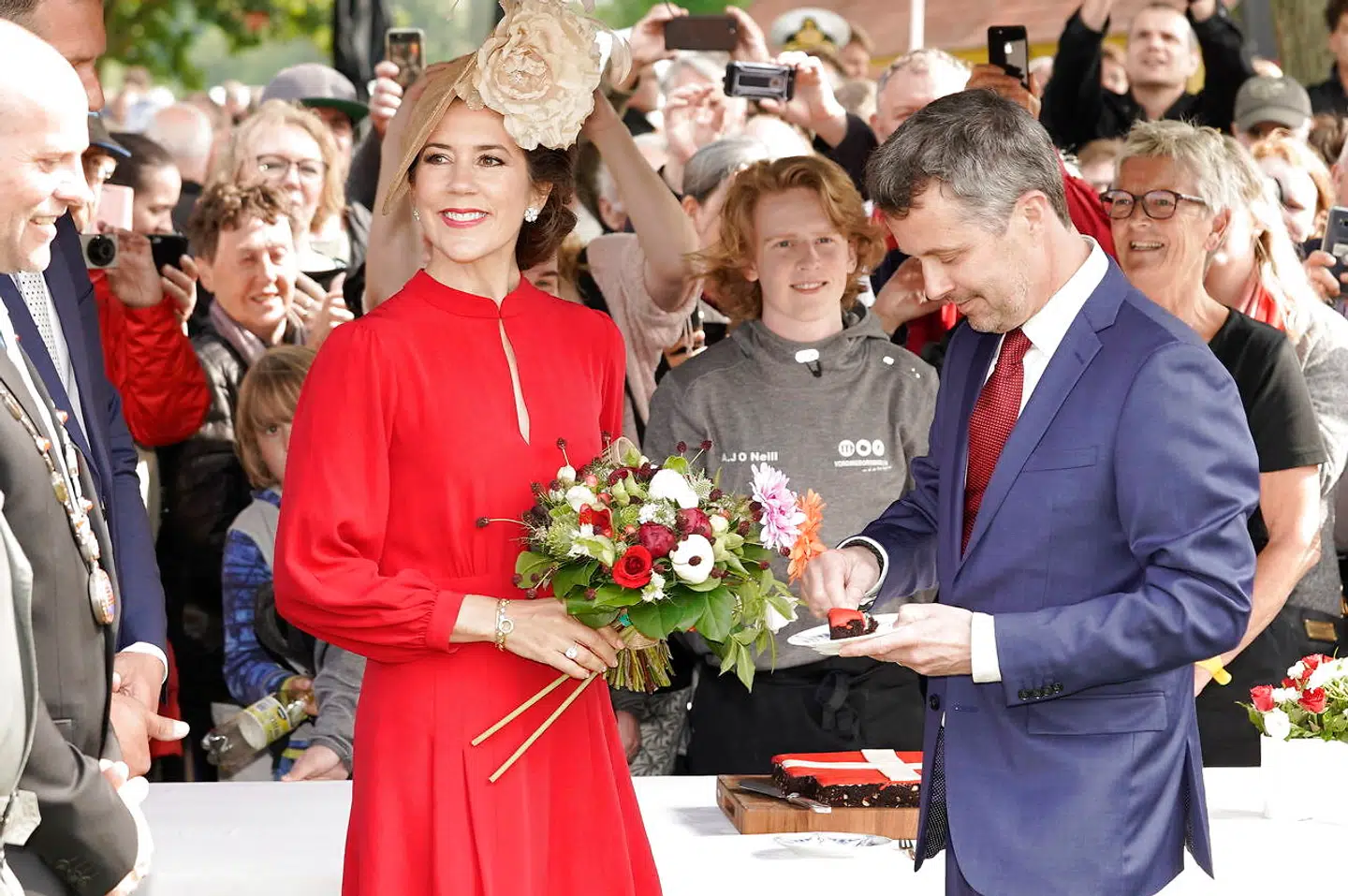 Kronprinsesse Mary var naturligvis ved Kronsprins Frederiks side ved fejringen af Dannebrog.