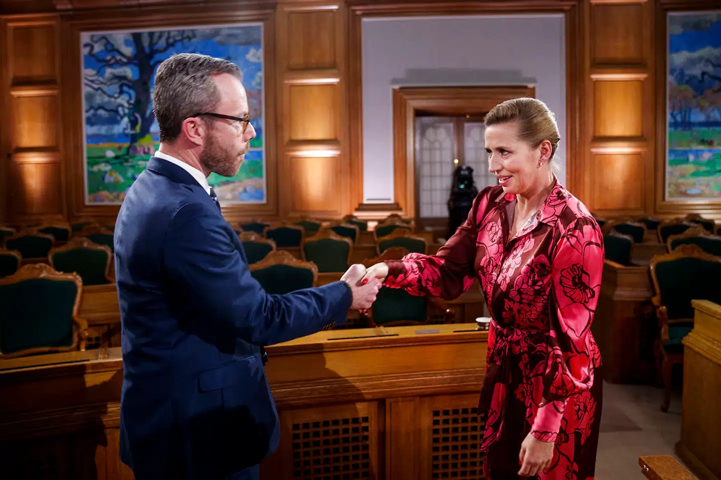 Er dette et billede på de kommende forhandlinger om en bred regering, så lover det godt.