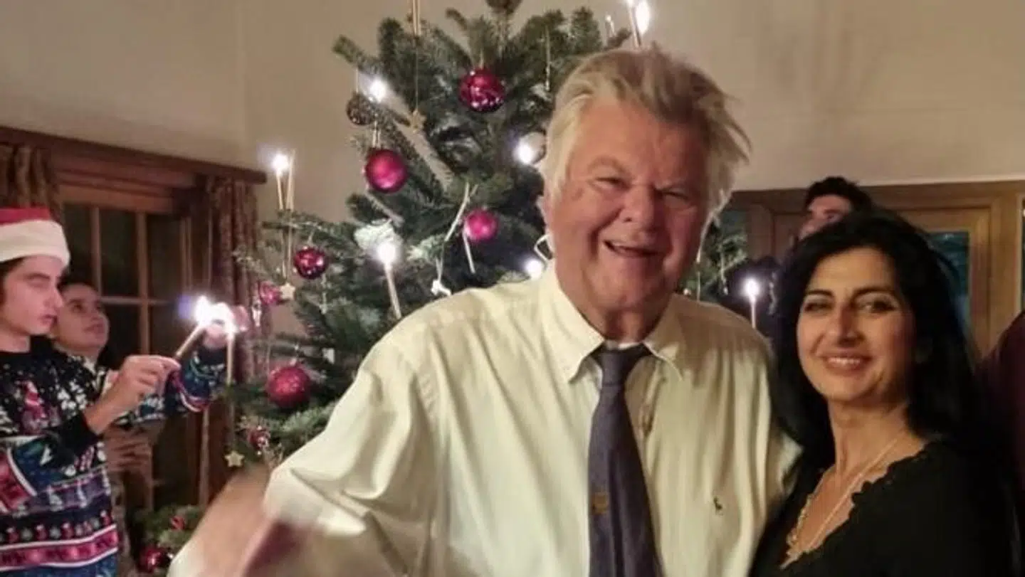 Sådan så det ud, da Susan Astani og Christian Kjær torsdag holdt jul med familien.