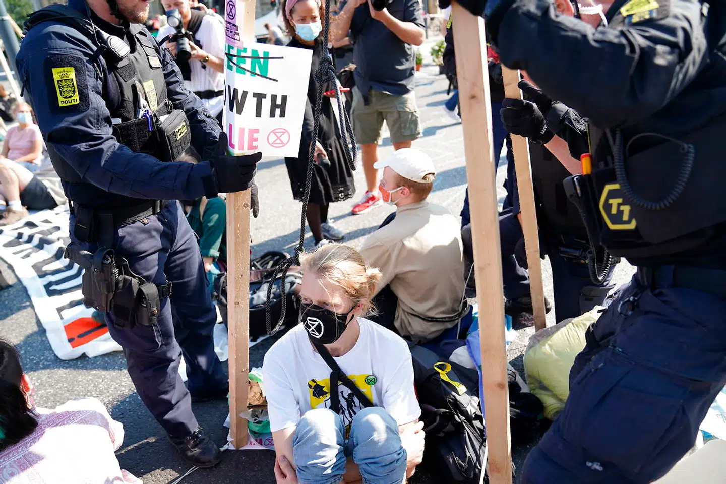 Extinction Rebellion har før blokeret trafikken i indre København i forbindelse med klimademonstrationer.