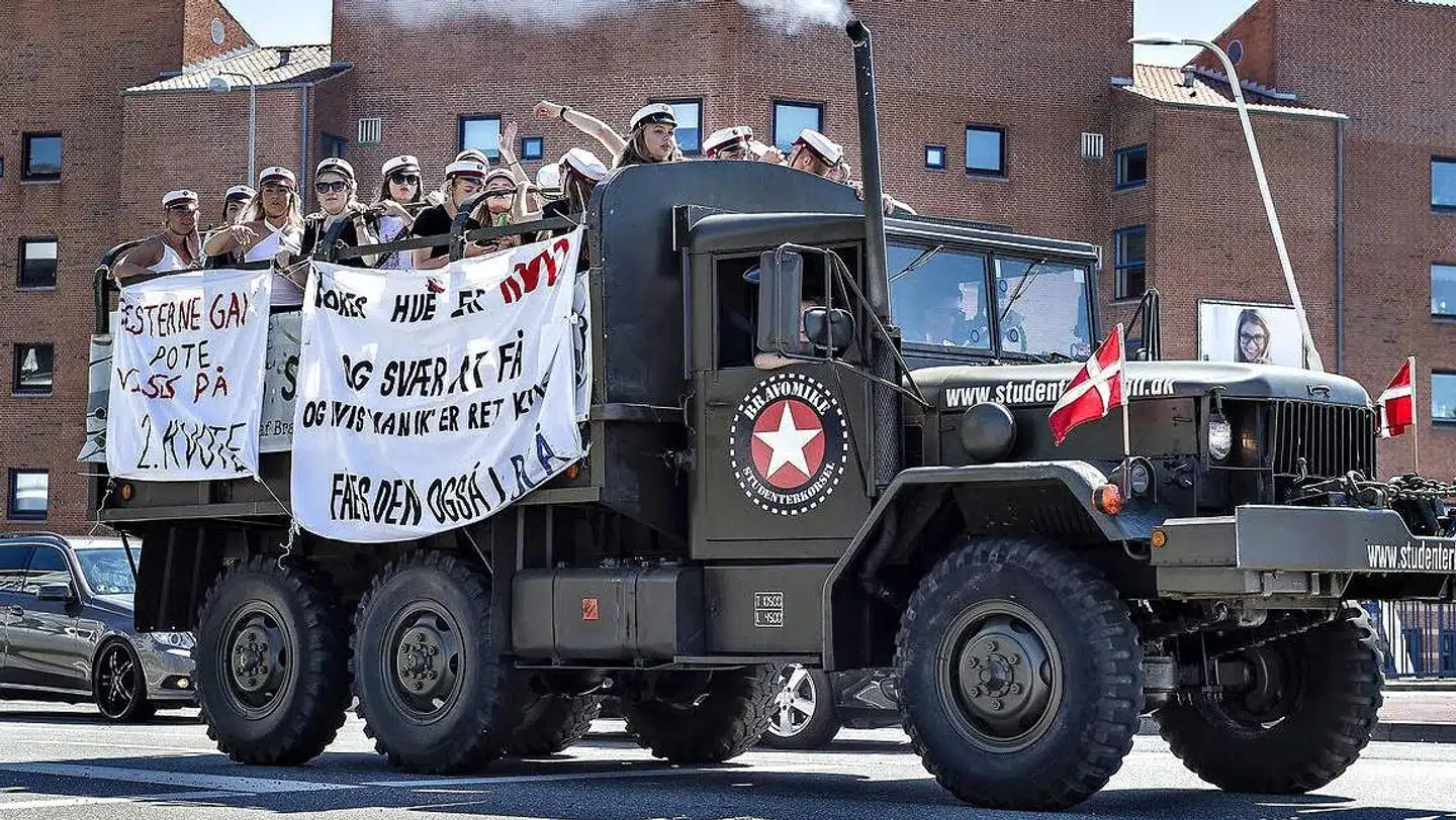 Studentervogne blev angrebet med kasteskyts i Ålsgårde i Nordsjælland fredag aften. Billedet er hentet i arkivet og viser altså IKKE den aktuelle situation.