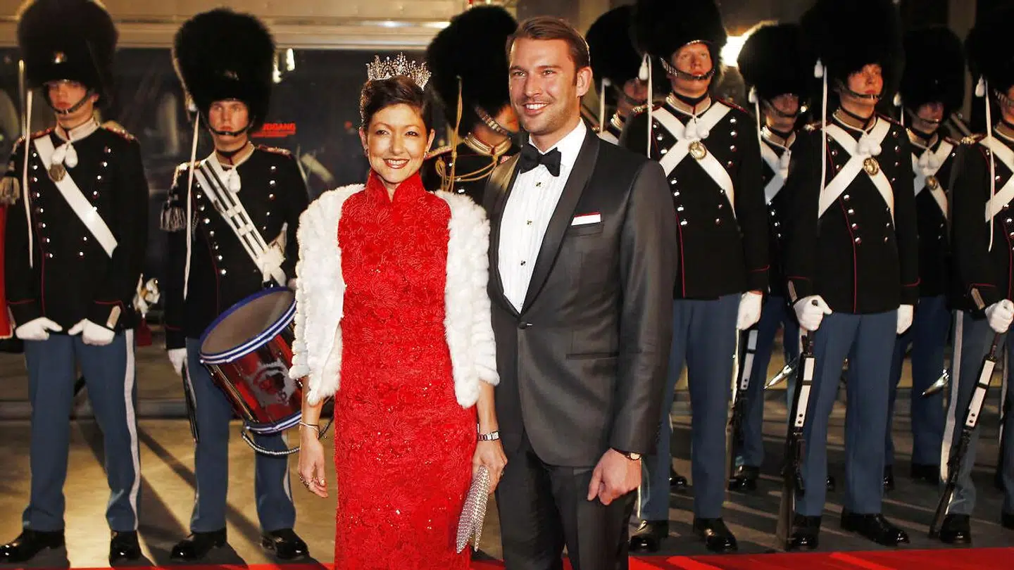 Grevinde Alexandra og daværende gemal Martin Jørgensen ankommer til festforestillingen i Danmarks Radios Koncerthus 14. januar 2012 i anledning af Dronning Margrethes 40-års regentjubilæum.