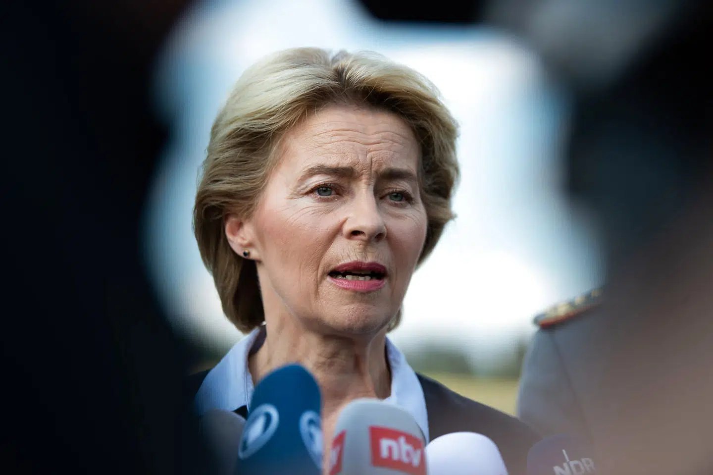 Tyske Ursula von der Leyen er netop blevet nomineret som ny formand for Europa-Kommissionen. (Photo by Swen Pförtner / dpa / AFP) / Germany OUT
