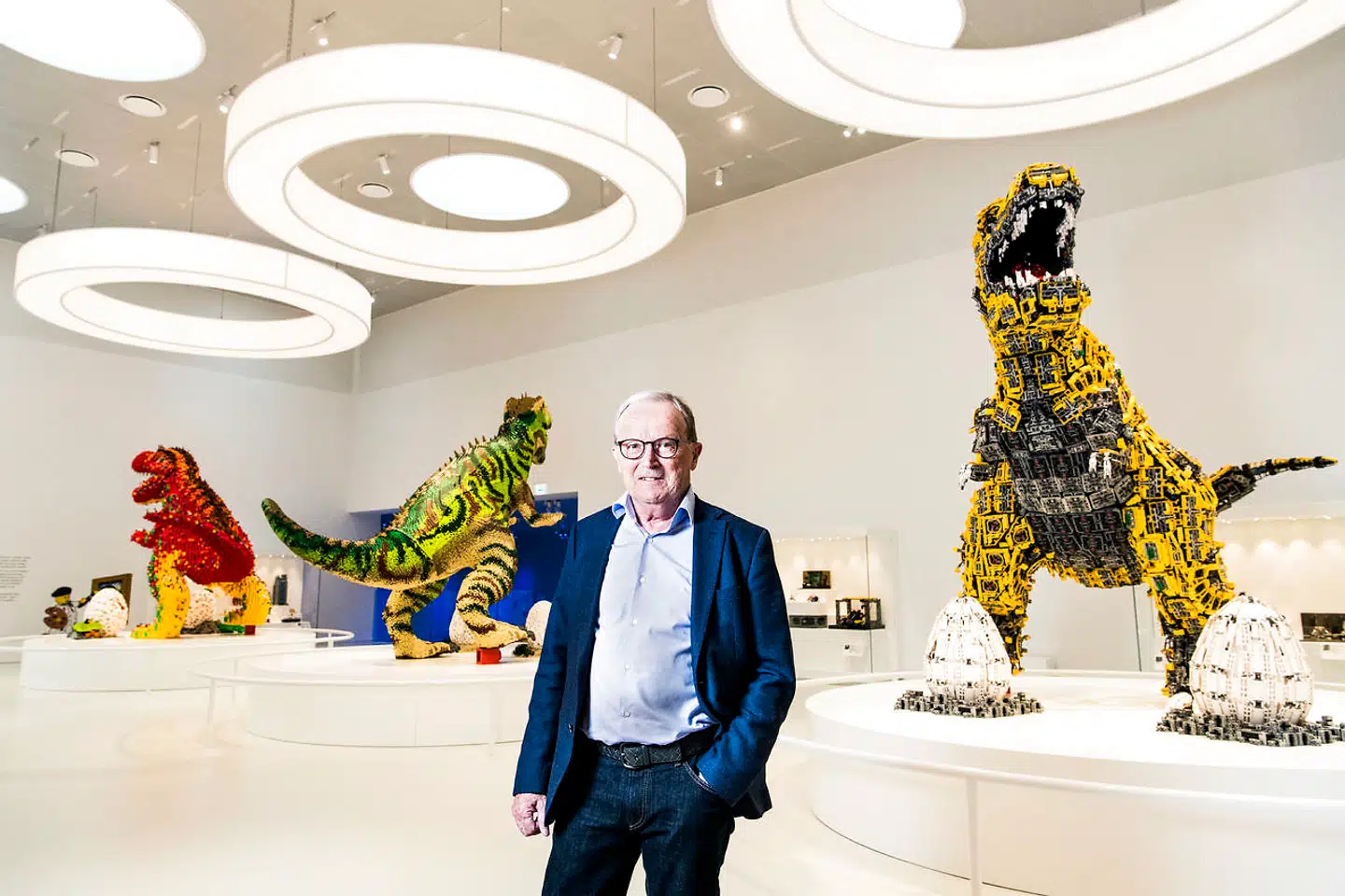 Kjeld Kirk Kristiansen fotograferet i Lego House i Billund.