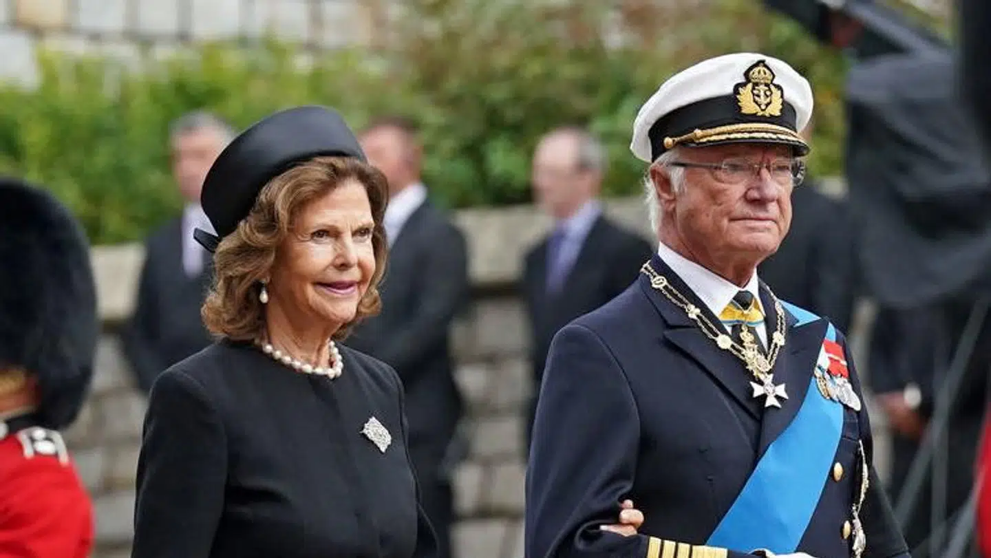 Dronning Silvia og kong Carl Gustaf i september.