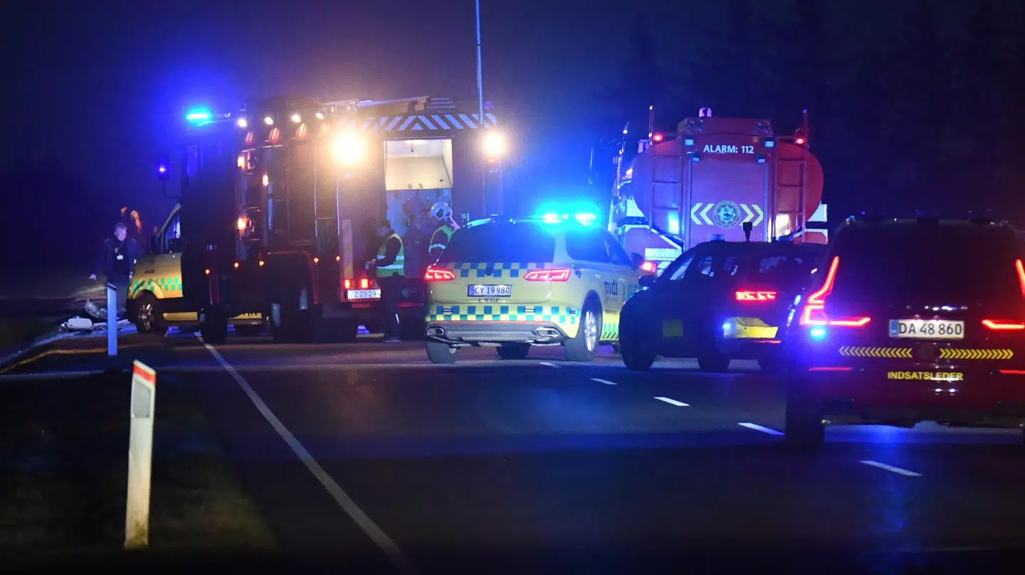 Uheldet på Stabyvej søndag aften