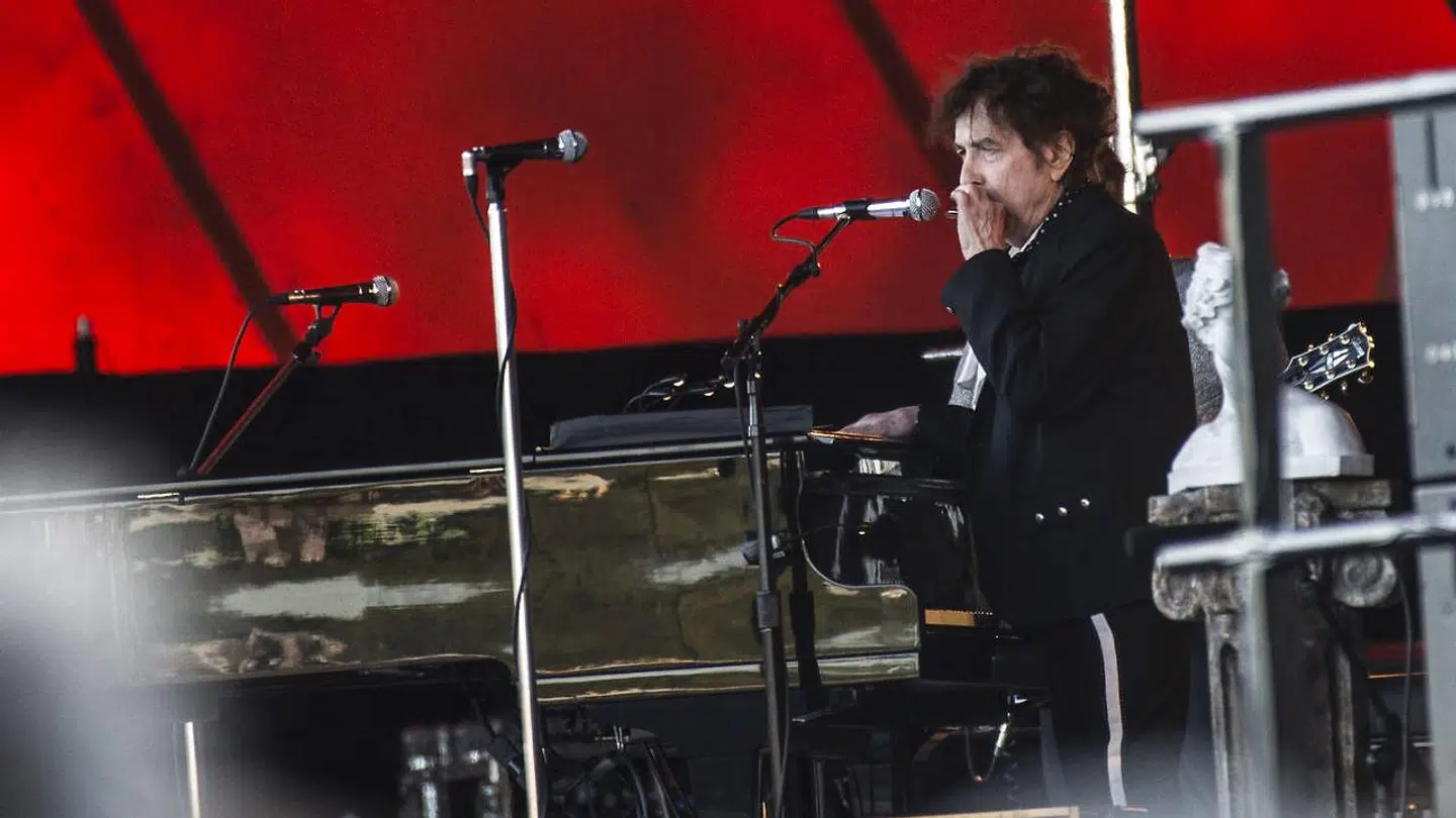 Bob Dylan på Orange Scene på Roskilde Festivals første aften onsdag den 3. juni 2019.