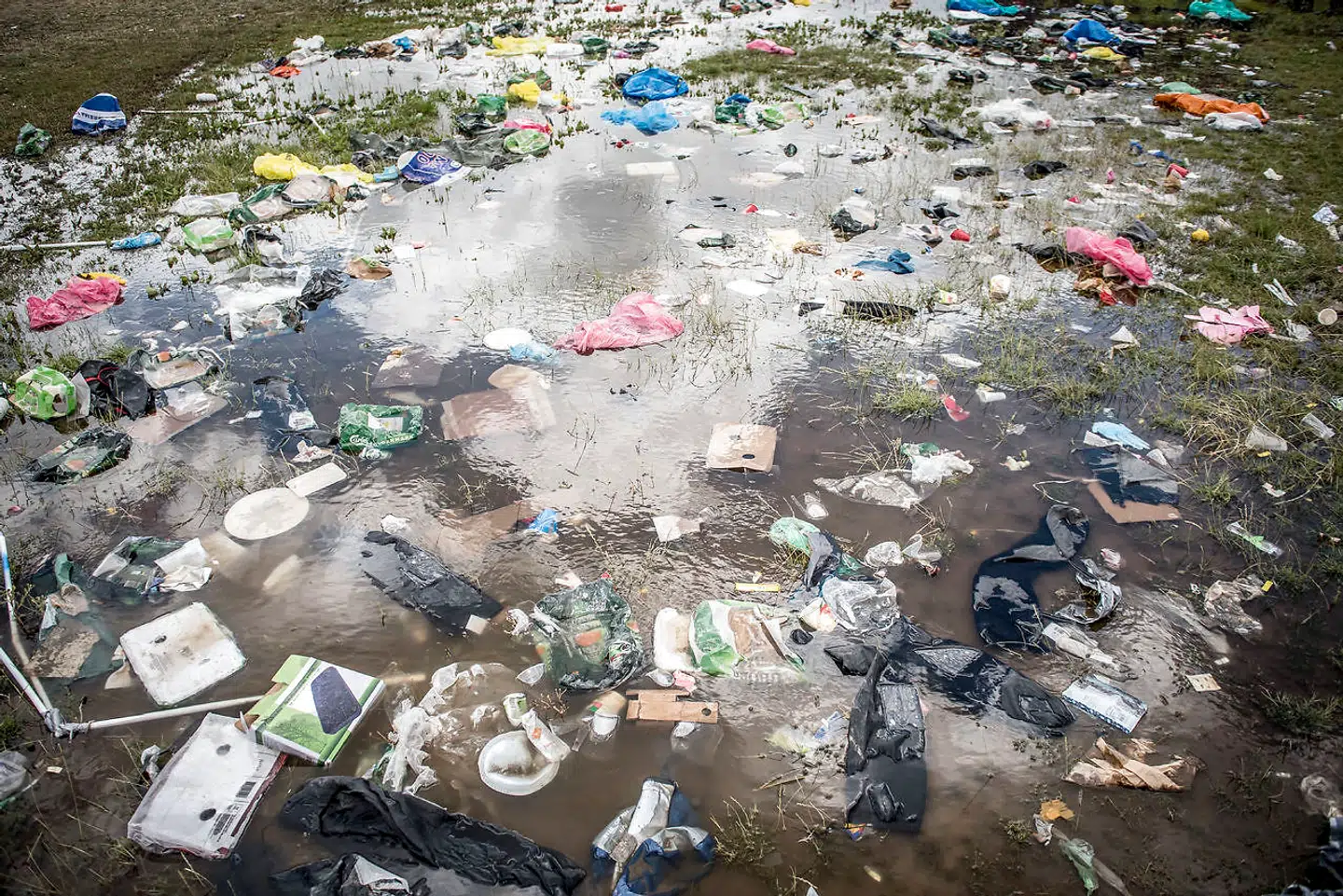 Skraldet flyder på Roskilde Festival, hvor folk holdt op med at rydde op efter sig selv engang i 90erne, mener Tom Jensen.
