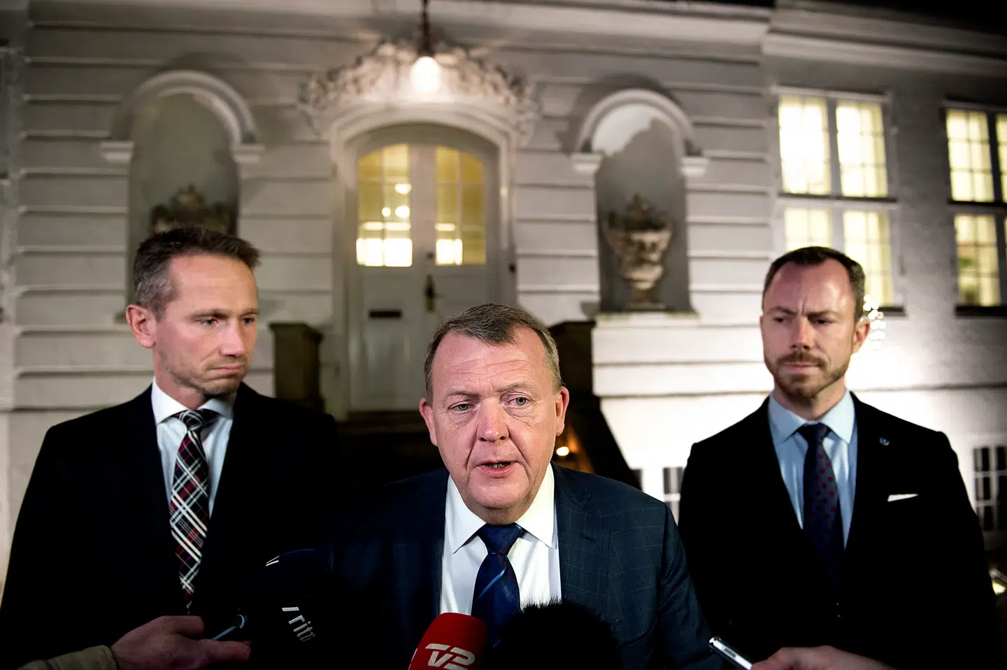 Fremtidens mænd: Kristian Jensen, Lars Løkke Rasmussen og Jakob Ellemann-Jensen. Hvem af dem, der skal lede partiet, er endnu uvist. Foto: Ritzau Scanpix