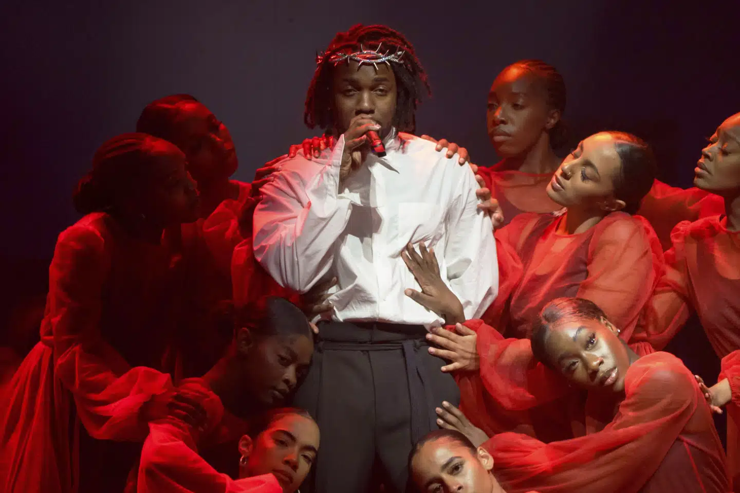 Kendrick Lamar, som spiller på Roskilde Festival i år, vandt tidligere på måneden sin 17. grammy til årets prisuddeling. (Arkivfoto). Scott Garfitt/Ritzau Scanpix