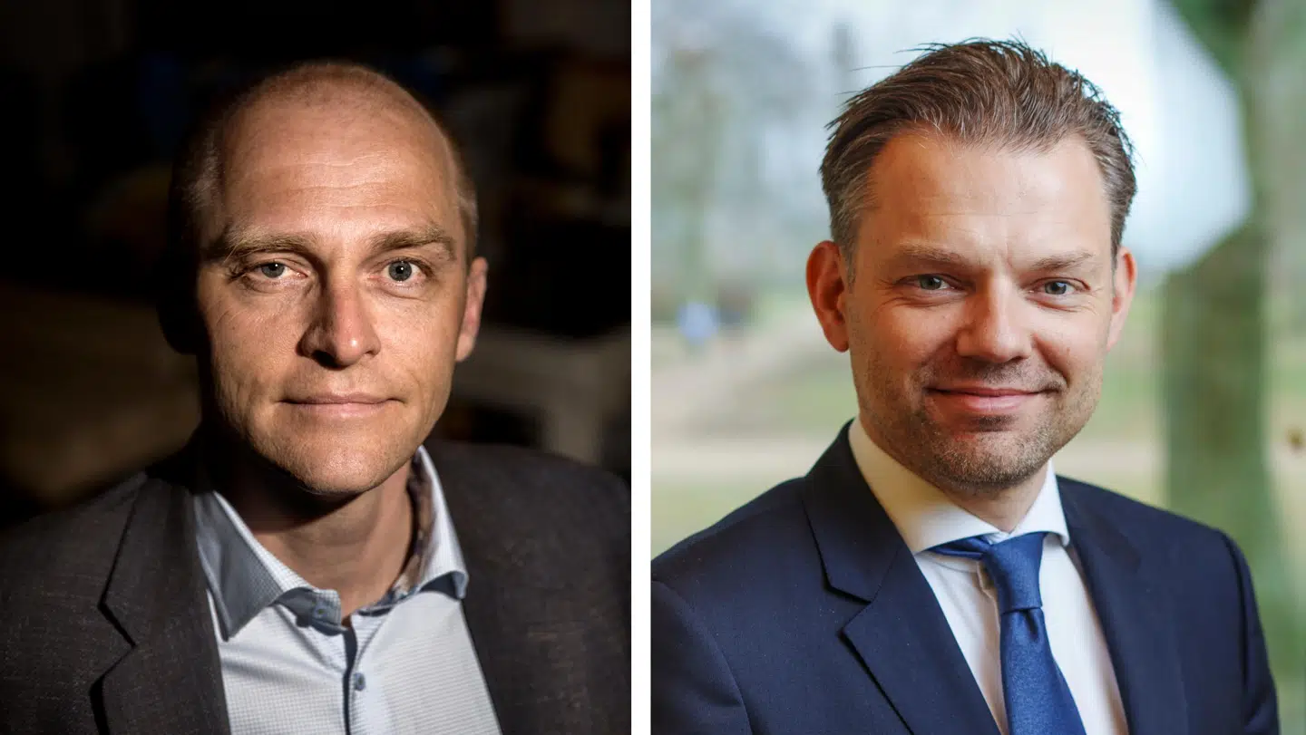 Martin Skou heidemann, direktør for Skou Gruppen og Michael Vindfeldt (S), borgmester i Frederiksberg Kommune. Foto: Thomas Lekfeldt/Ritzau Scanpix, Bo Amstrup/Ritzau Scanpix