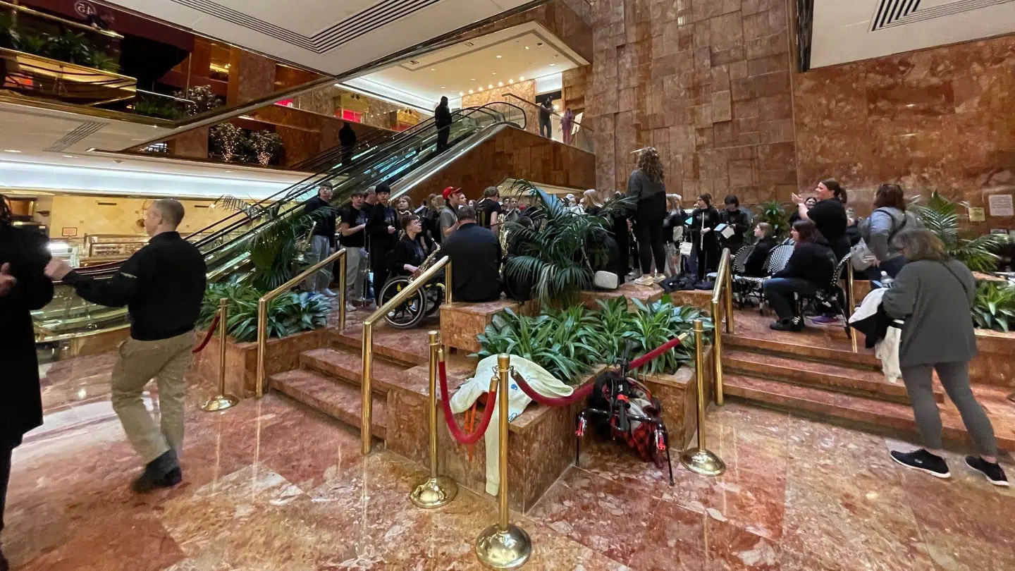 Stilhed før stormen: Trump Tower set indefra.