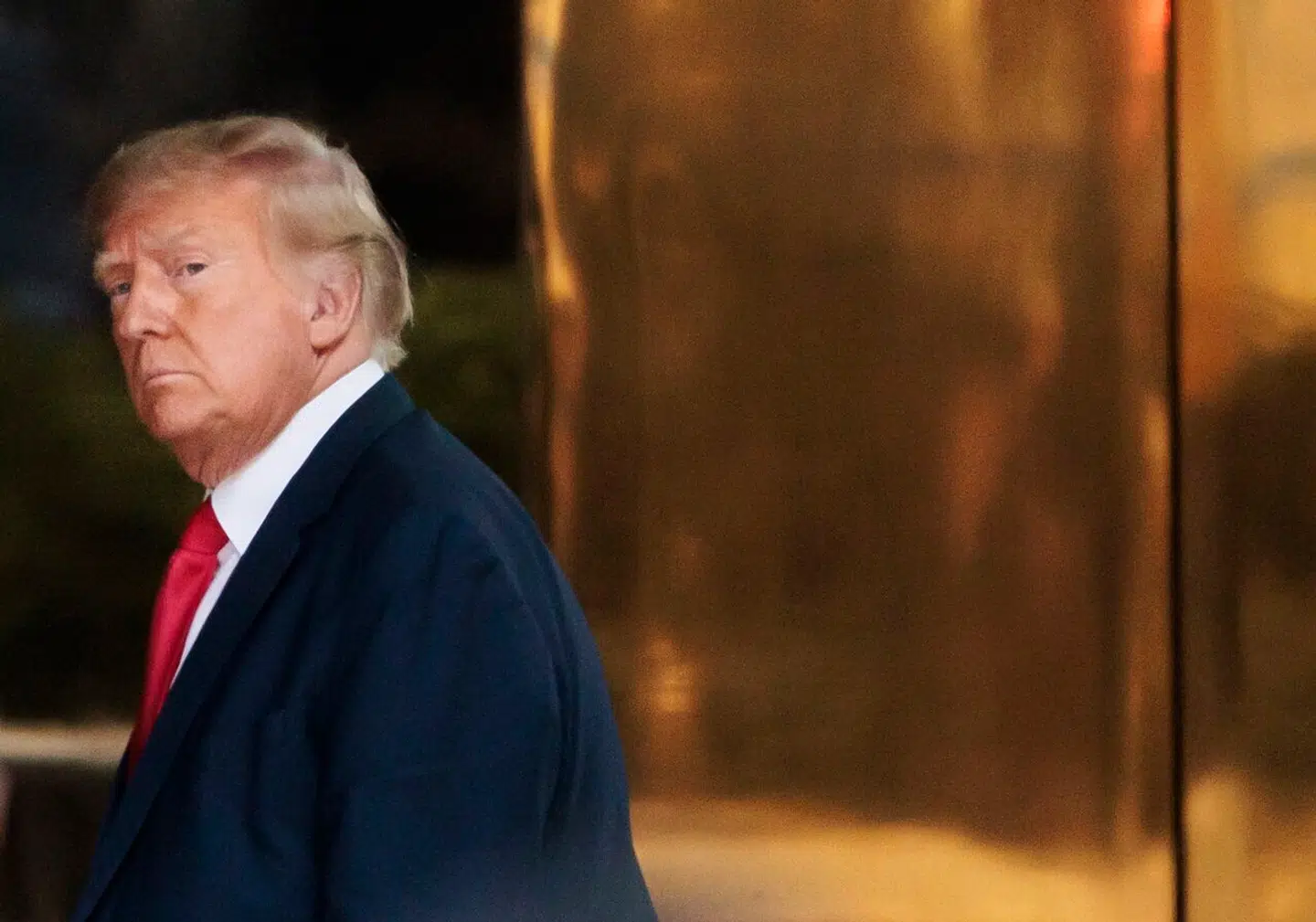 Trump er nu ankommet til Trump Tower på Manhattan, hvor han skal tilbringe natten.