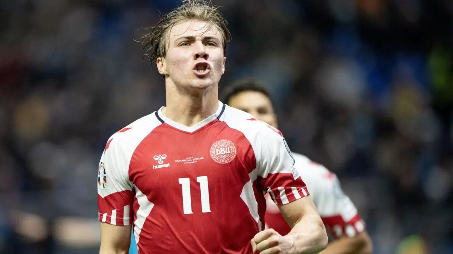 Rasmus Højlund markerede sig for alvor under seneste landsholdssamling.