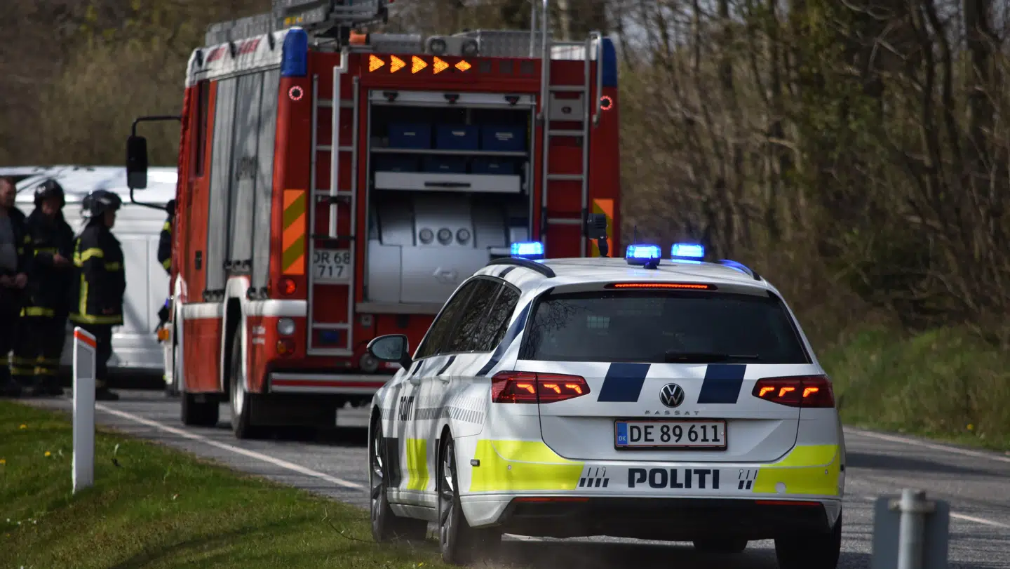 En varebil var involveret i en soloulykke på Smedegade i sønderjyske Branderup. En kom til skade - men heldigvis ikke alvorligt.