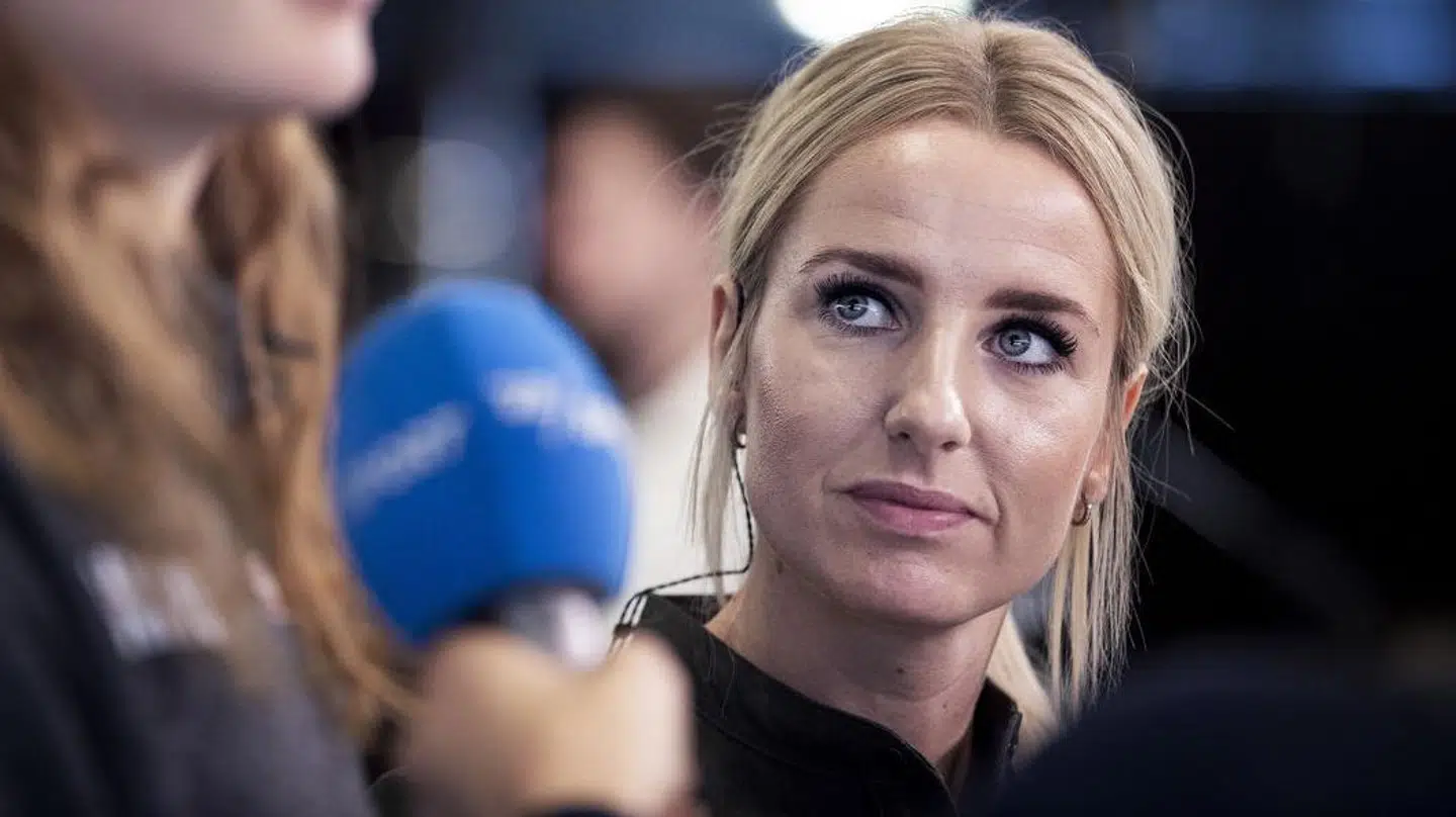 Lærke Møller tilbage i 2018 under en slutrunde for TV 2.