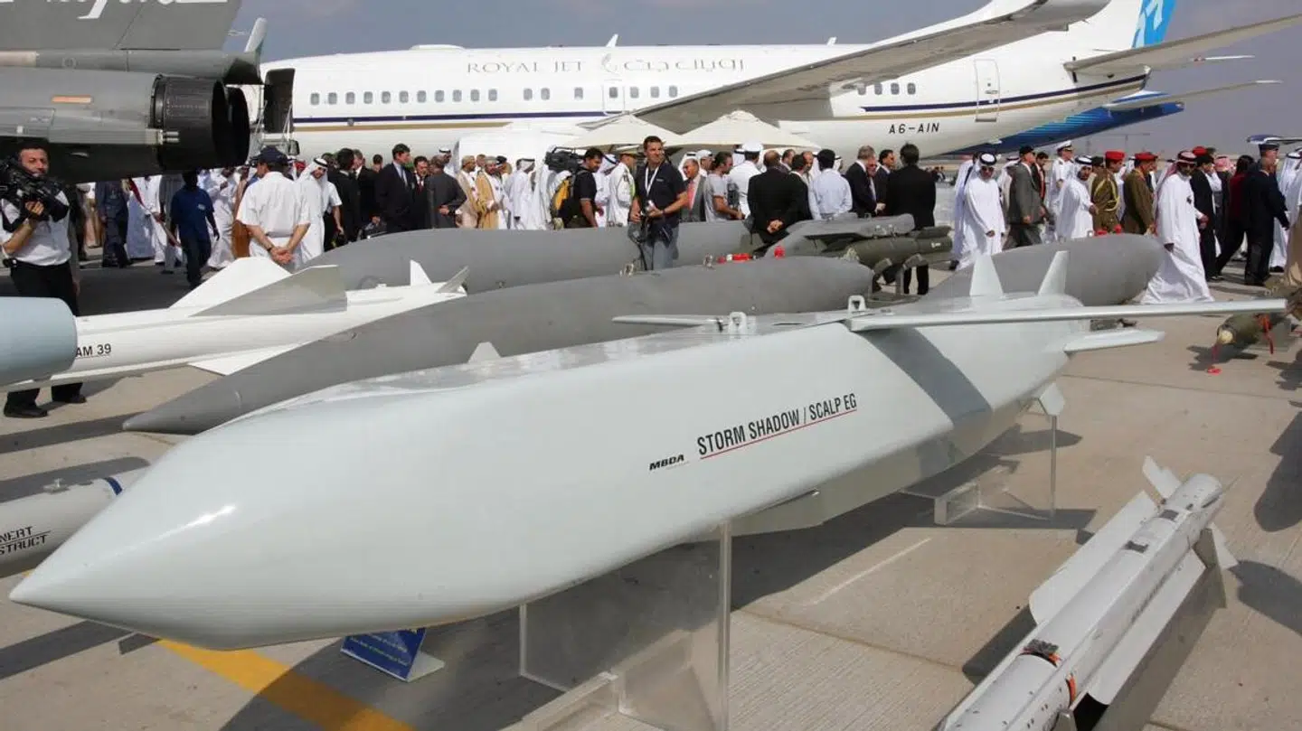 Her ser man et eksempel på de franske Storm Shadows.