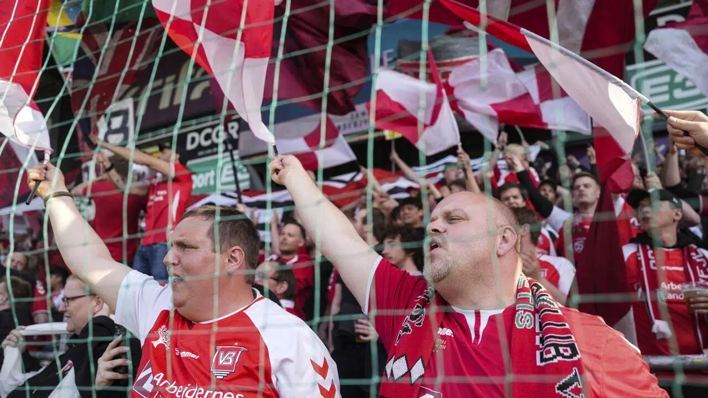 NordicBet Liga-kampen mellem SønderjyskE og Vejle Boldklub i Haderslev torsdag den 11. maj 2023.. (Foto: Claus Fisker/Ritzau Scanpix)
