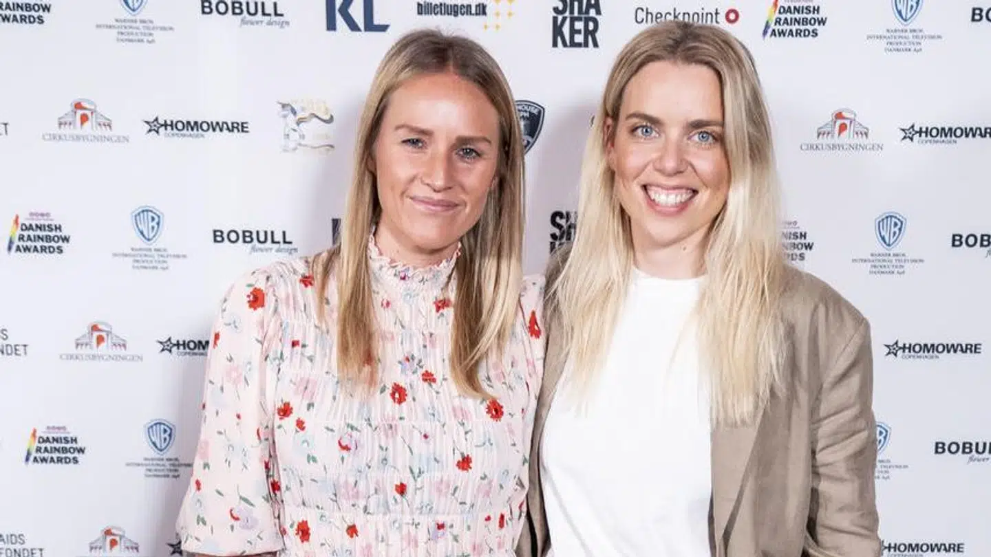 Signe Vadgaard med sin hustru Cathrine. Til sommer bliver de forældre for anden gang.