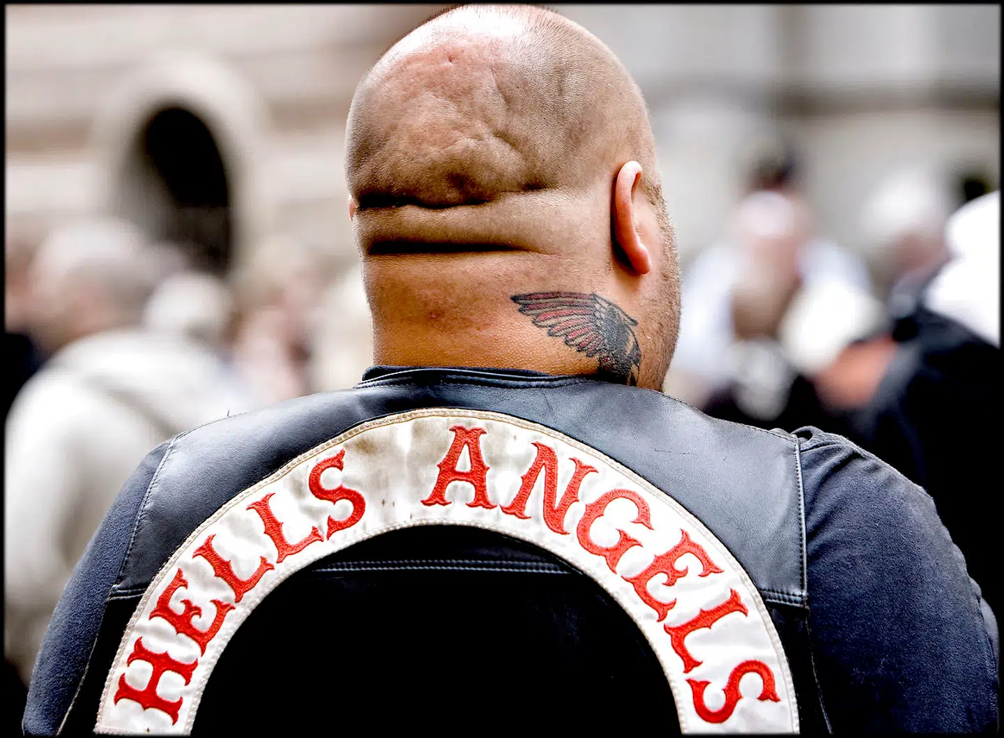 Thomas Kjærsgaard Boel var medlem af Hells Angels i mange år, inden han meldte sig ud af rockerklubben i forbindelse med sin dom på 14 års fængsel i 2014. Mændene på billedet har ikke noget med sagen at gøre. (Manden på billedet har ikke noget med sagen at gøre) (Arkivfoto).