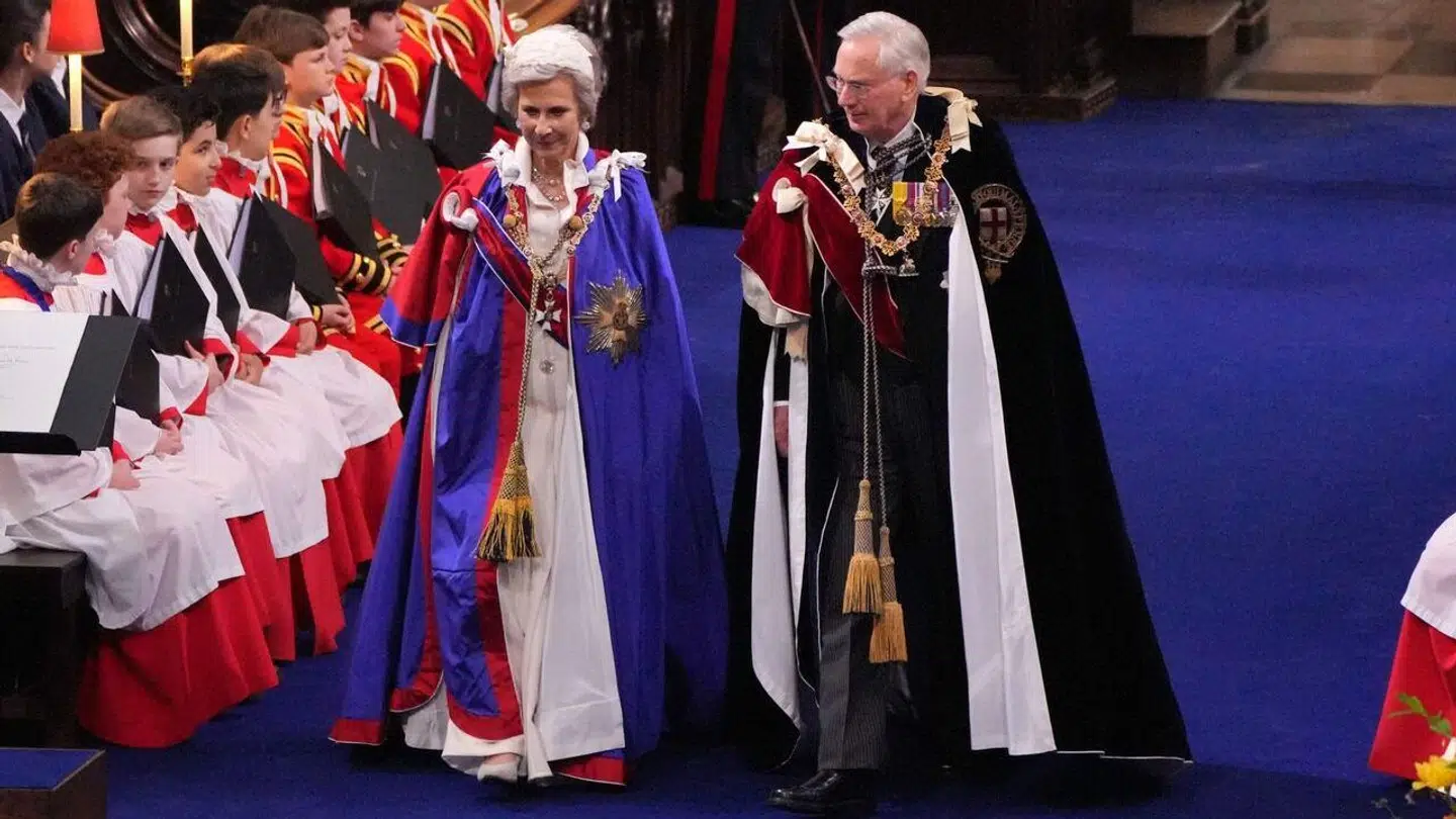 Den britiske prins Richard er hertug af Gloucester – og så er han gift med danske Birgitte, der er hertuginde af Gloucester. Her ankommer de til Westminster Abbey forud for kroningen af den britiske kong Charles lørdag 6. maj 2023.