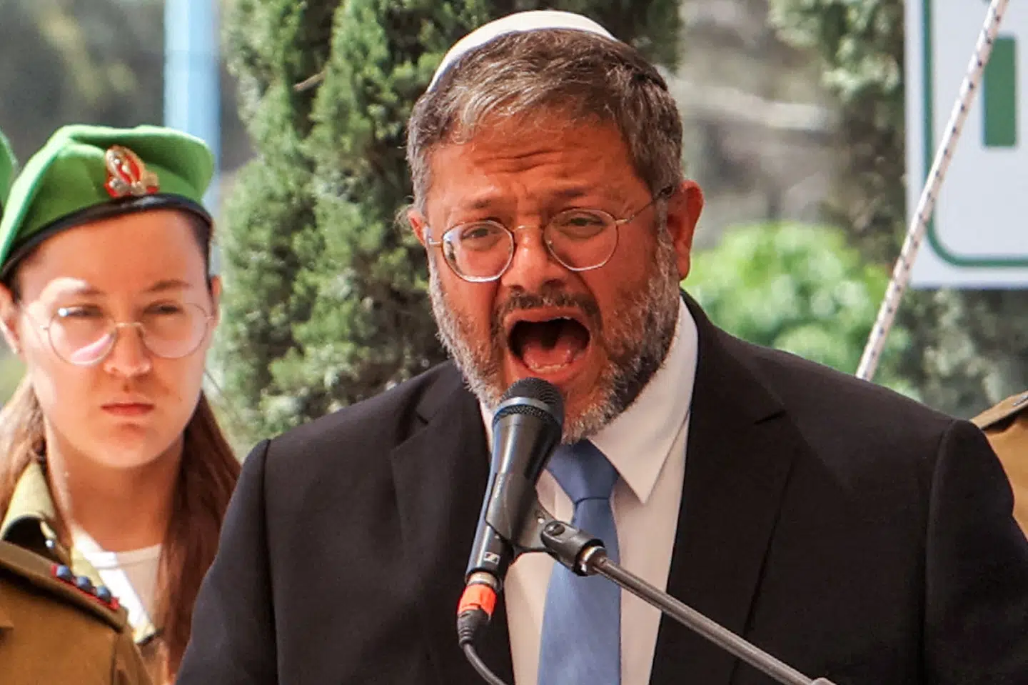 Israels sikkerhedsminister, Itamar Ben-Gvir, er uønsket ved en diplomatisk reception, som EU's delegation i Israel skulle have været vært for tirsdag. Nu er receptionen aflyst. (Arkivfoto) Gil Cohen-Magen/Ritzau Scanpix