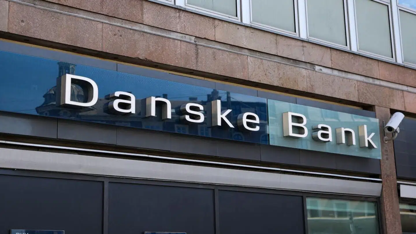 En afdeling af Danske Bank i København.