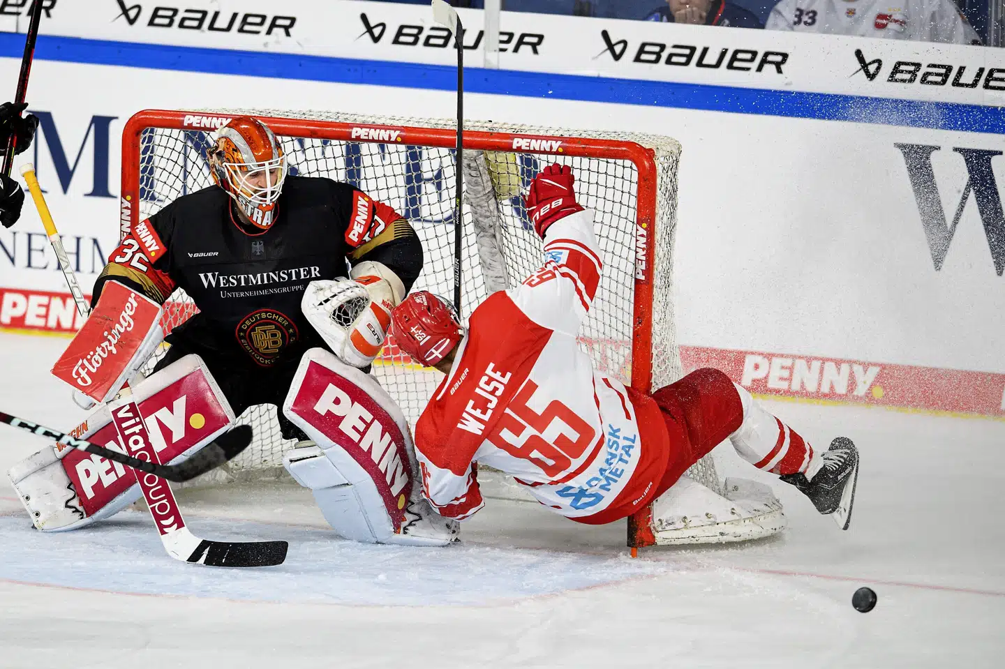 Christian Wejse scorede forgæves for Danmark i nederlaget til Letland. (Arkivfoto). Anke Waelischmiller/Ritzau Scanpix