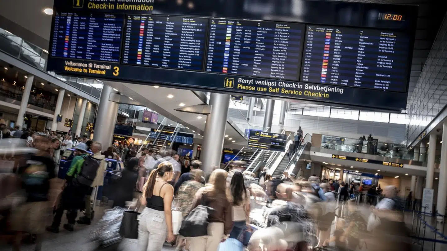 Arkivfoto fra Københavns Lufthavn, der trues af konflikt mellem flyvelederne og selskabet, der overvåger flytrafikken.