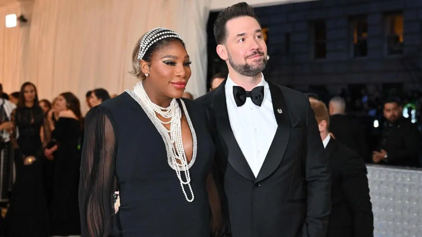 Serena Williams og manden Alexis Ohanian ved årets Met Gala.