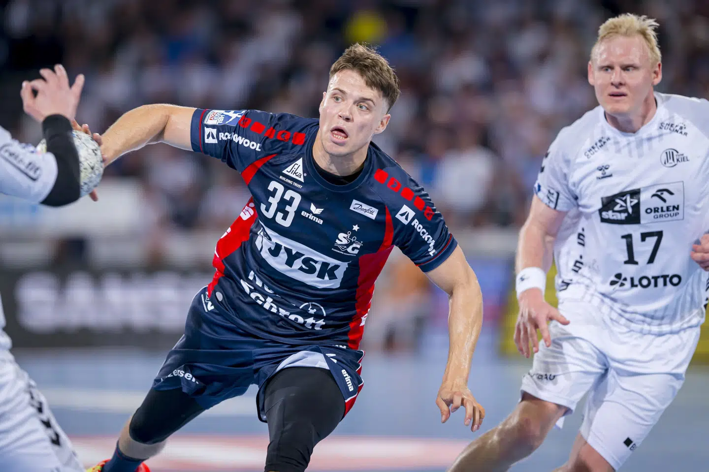 Aaron Mensing har været i Flensburg-Handewitt siden 2021. (Arkivfoto). Sascha Klahn/Ritzau Scanpix