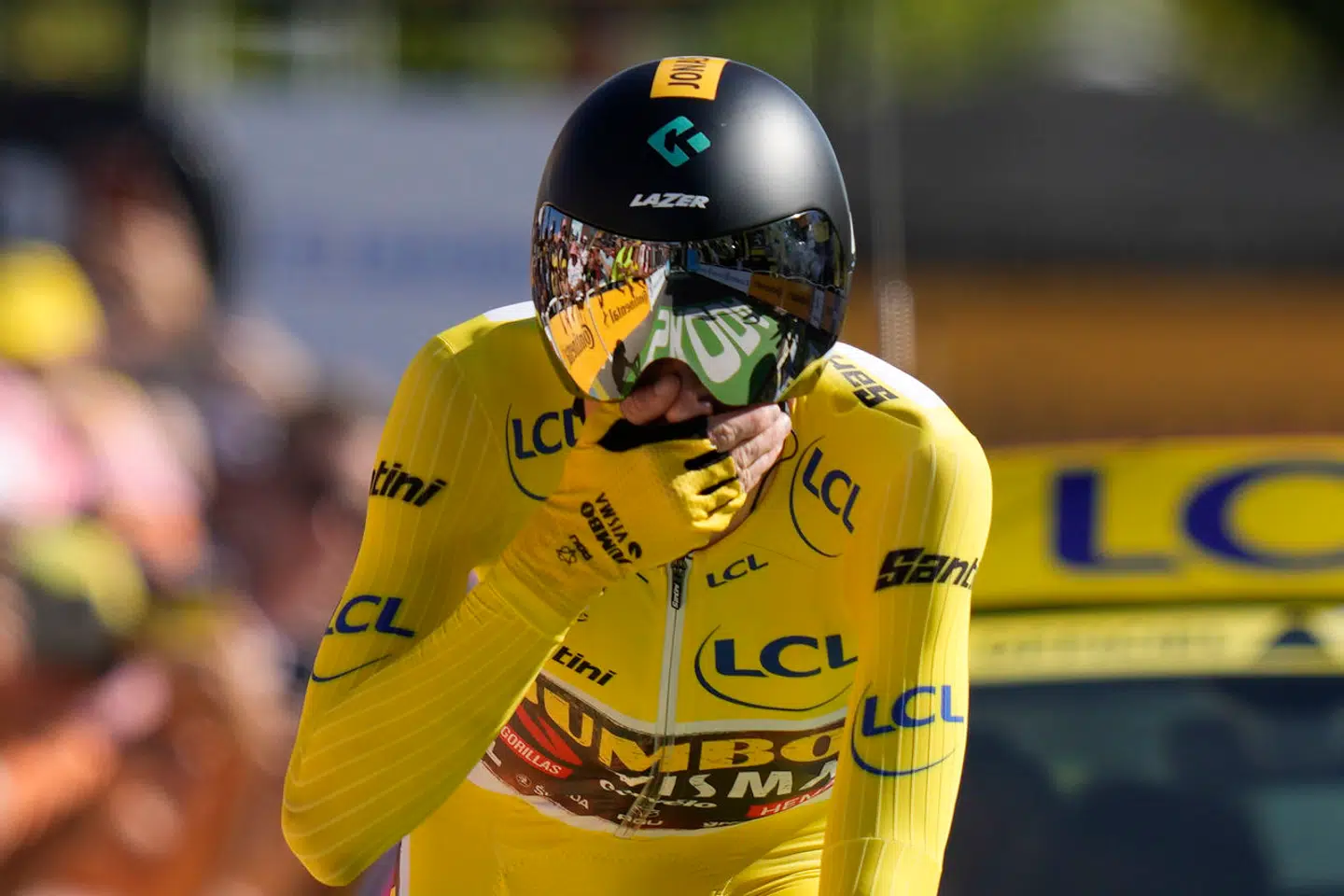 Jonas Vingegaard kunne ikke tro det, da han vandt Tour de France sidste år.