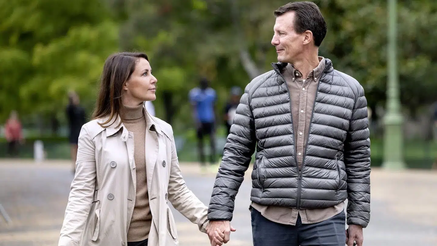 Prins Joachim og prinsesse Marie i Paris i oktober 2022. Snart rykker familien til Washington, D.C.