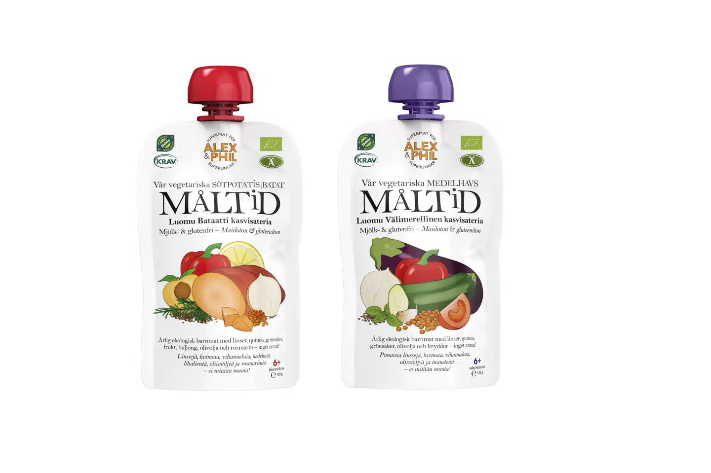 Her ses de to omtalte produkter fra mærket Alex & Pihl.