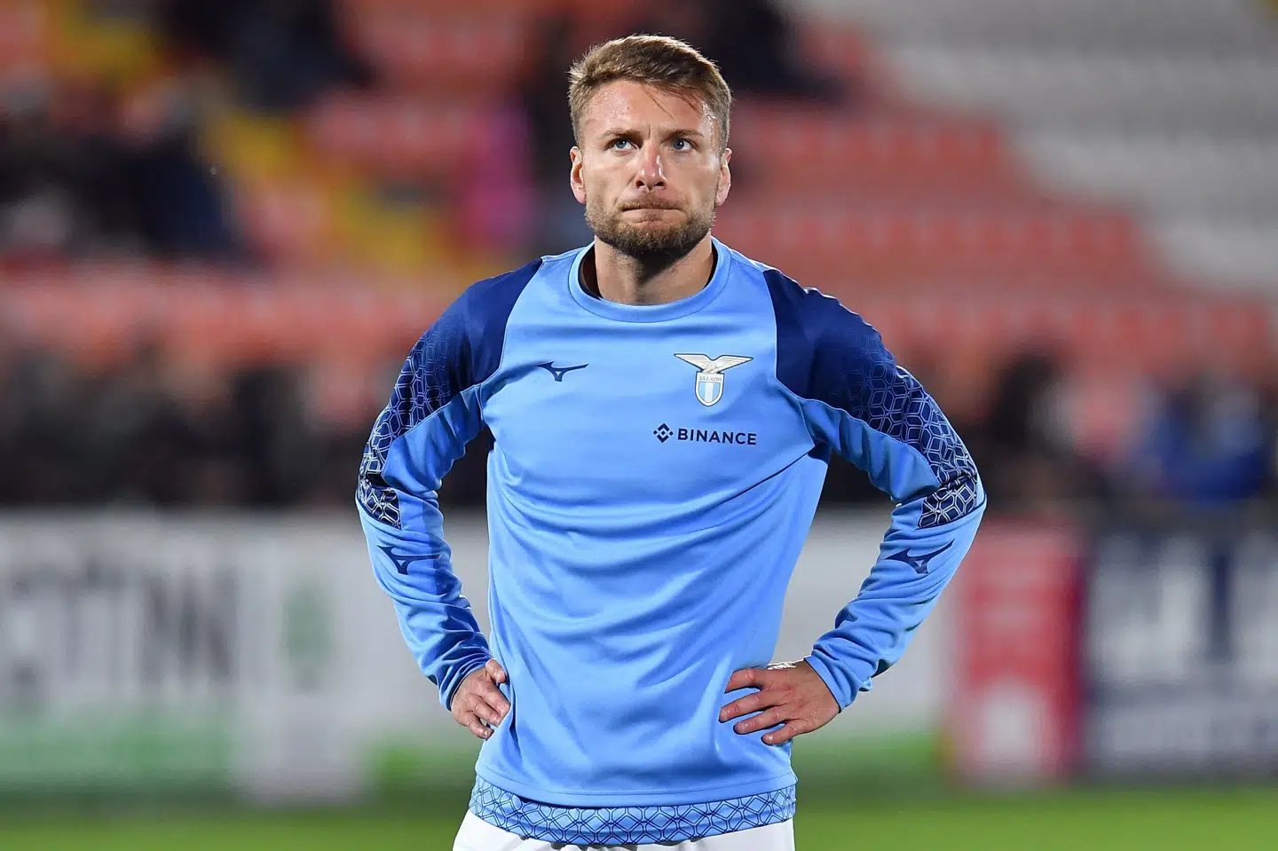 Ciro Immobile var fredag aften i aktion for Lazio mod Spezia. Jennifer Lorenzini/Reuters