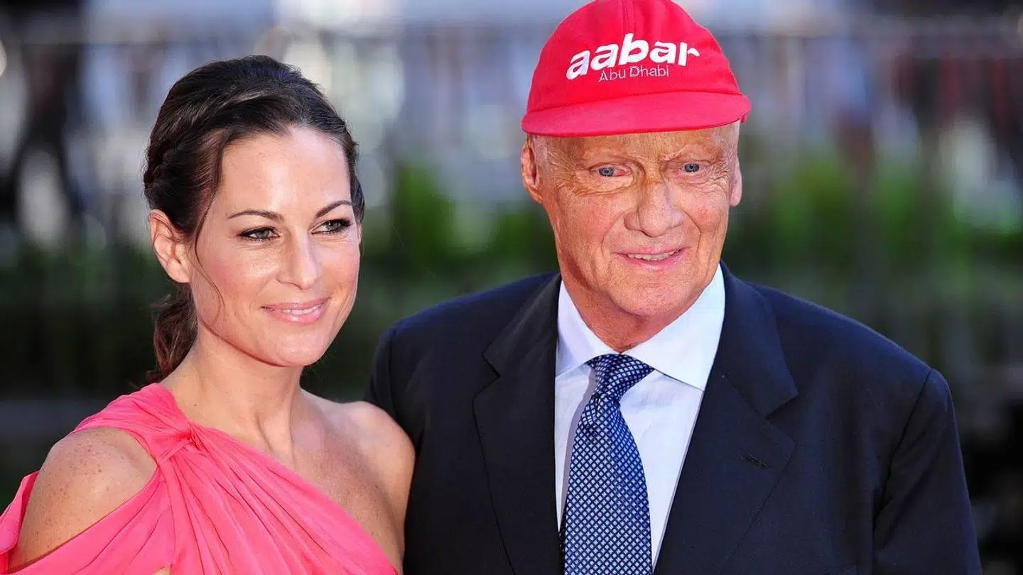 Niki Lauda og konen Birgit sammen.