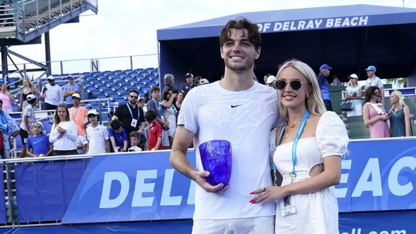Taylor Fritz og Morgan Riddle danner par.